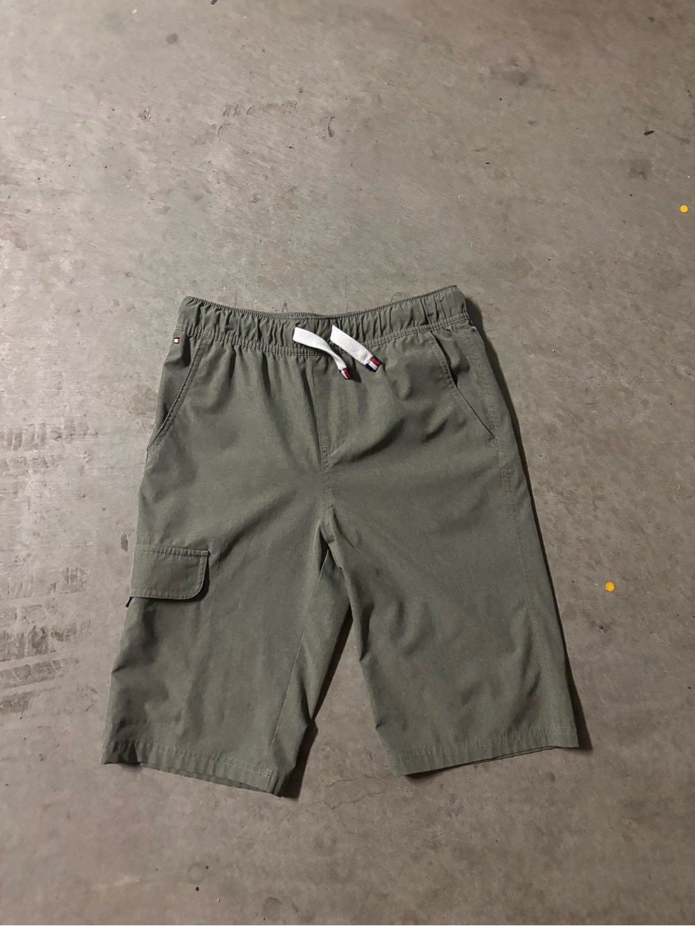Tommy Hilfiger Olive Green Kids Cargo Shorts